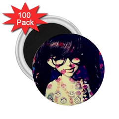 Retro Girl 2 25  Magnets (100 Pack)  by snowwhitegirl