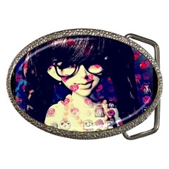 Retro Girl Belt Buckles by snowwhitegirl