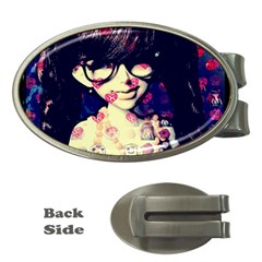 Retro Girl Money Clips (oval)  by snowwhitegirl