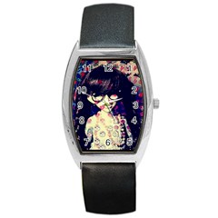 Retro Girl Barrel Style Metal Watch by snowwhitegirl