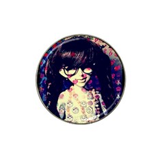 Retro Girl Hat Clip Ball Marker (4 Pack) by snowwhitegirl