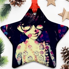 Retro Girl Star Ornament (two Sides) by snowwhitegirl