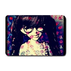 Retro Girl Small Doormat  by snowwhitegirl