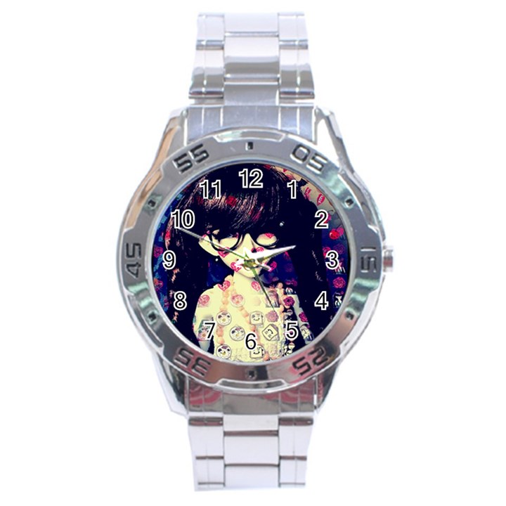 Retro Girl Stainless Steel Analogue Watch