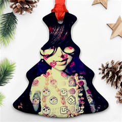 Retro Girl Christmas Tree Ornament (two Sides) by snowwhitegirl