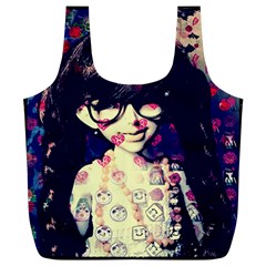 Retro Girl Full Print Recycle Bag (xl) by snowwhitegirl