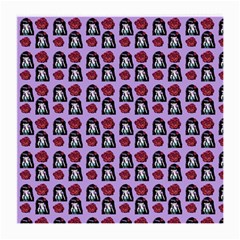 Girl Flower Pattern Lilac Medium Glasses Cloth (2 Sides) by snowwhitegirl