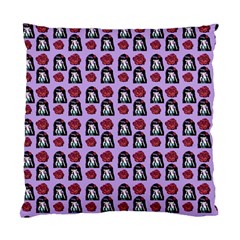 Girl Flower Pattern Lilac Standard Cushion Case (one Side) by snowwhitegirl