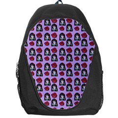 Girl Flower Pattern Lilac Backpack Bag by snowwhitegirl