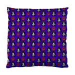 Girl Flower Pattern Royal Blue Standard Cushion Case (One Side) Front