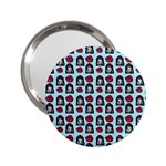 Girl Flower Pattern Light Blue 2.25  Handbag Mirrors Front