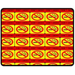 Dont Smoke Fleece Blanket (medium)  by ArtworkByPatrick