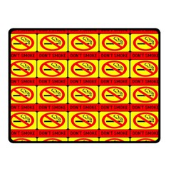 Dont Smoke Double Sided Fleece Blanket (small)  by ArtworkByPatrick