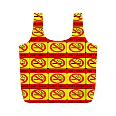 Dont Smoke Full Print Recycle Bag (m) by ArtworkByPatrick