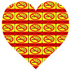 Dont Smoke Wooden Puzzle Heart