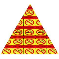 Dont Smoke Wooden Puzzle Triangle