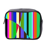 Stripes Interrupted Mini Toiletries Bag (Two Sides) Front