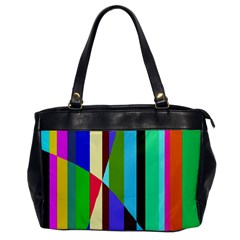 Stripes Interrupted Oversize Office Handbag by bloomingvinedesign