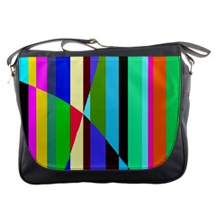 Stripes Interrupted Messenger Bag