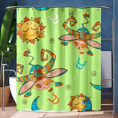 Bull Zodiac Sign Pattern Shower Curtain 60  X 72  (medium) 