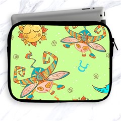 Bull Zodiac Sign Pattern Apple Ipad 2/3/4 Zipper Cases