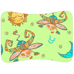 Bull Zodiac Sign Pattern Velour Seat Head Rest Cushion