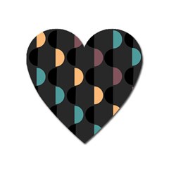 Abstract Background Modern Design Heart Magnet by Wegoenart