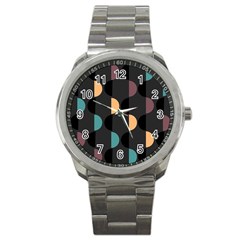 Abstract Background Modern Design Sport Metal Watch by Wegoenart