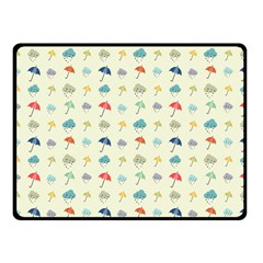 Clouds And Umbrellas Seasons Pattern Fleece Blanket (small) by Wegoenart