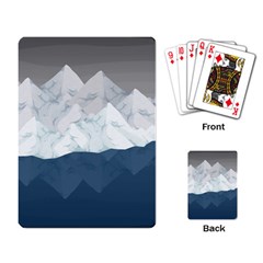 Snow Mountains Sea Sun Landscape Playing Cards Single Design (rectangle) by Wegoenart