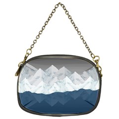 Snow Mountains Sea Sun Landscape Chain Purse (one Side) by Wegoenart