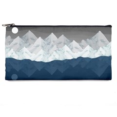 Snow Mountains Sea Sun Landscape Pencil Cases by Wegoenart