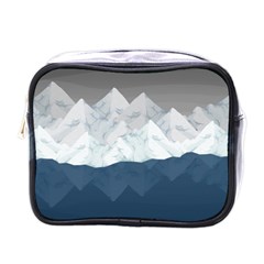 Snow Mountains Sea Sun Landscape Mini Toiletries Bag (one Side) by Wegoenart