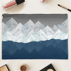 Snow Mountains Sea Sun Landscape Cosmetic Bag (xxl) by Wegoenart