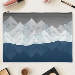 Snow Mountains Sea Sun Landscape Cosmetic Bag (xxxl) by Wegoenart