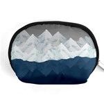 Snow Mountains Sea Sun Landscape Accessory Pouch (Medium) Front