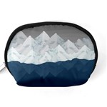 Snow Mountains Sea Sun Landscape Accessory Pouch (Medium) Back