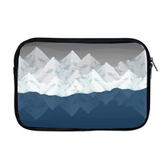 Snow Mountains Sea Sun Landscape Apple Macbook Pro 17  Zipper Case by Wegoenart