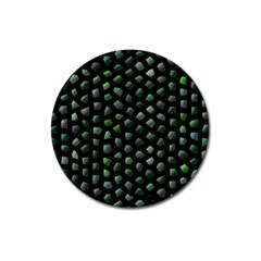 Abstract Green Design Scales Magnet 3  (round) by Wegoenart