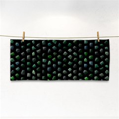 Abstract Green Design Scales Hand Towel by Wegoenart