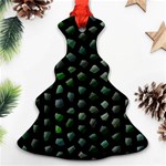 Abstract Green Design Scales Ornament (Christmas Tree)  Front