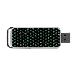 Abstract Green Design Scales Portable Usb Flash (one Side) by Wegoenart