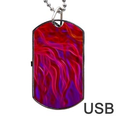 Background Texture Pattern Dog Tag Usb Flash (two Sides) by Wegoenart