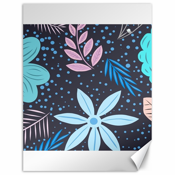 Pattern Nature Color Banner Modern Canvas 18  x 24 