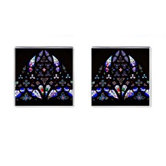 Barcelona Cathedral Spain Stained Glass Cufflinks (square) by Wegoenart