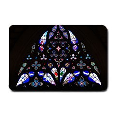 Barcelona Cathedral Spain Stained Glass Small Doormat  by Wegoenart