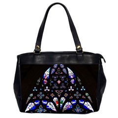 Barcelona Cathedral Spain Stained Glass Oversize Office Handbag (2 Sides) by Wegoenart