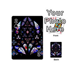 Barcelona Cathedral Spain Stained Glass Playing Cards 54 Designs (mini) by Wegoenart