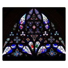 Barcelona Cathedral Spain Stained Glass Double Sided Flano Blanket (small)  by Wegoenart