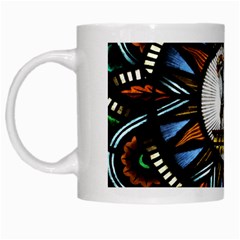 Spain Catalonia Montserrat Church  Stained Glass White Mugs by Wegoenart